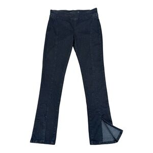 We The Free Jeans Duble Dutch Slit Skinny Sz S Stretch Black Pull On Ankle Slits